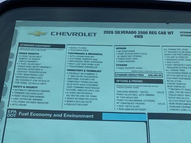 2026 Chevrolet Silverado 2500 HD WT