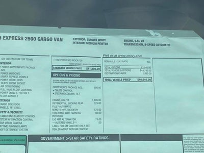 2025 Chevrolet Express Cargo 2500 Base