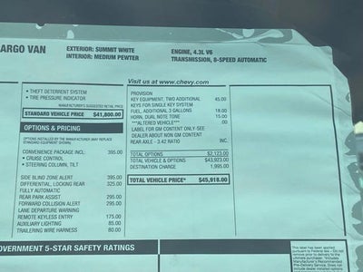 2025 Chevrolet Express Cargo 2500 Base