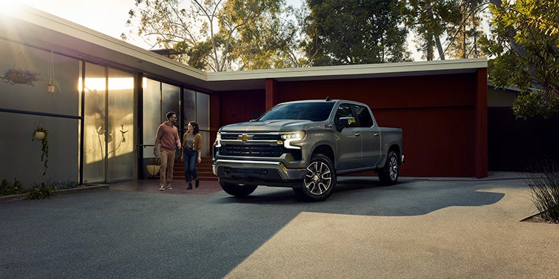 new 2025 Chevrolet Silverado parked in driveway