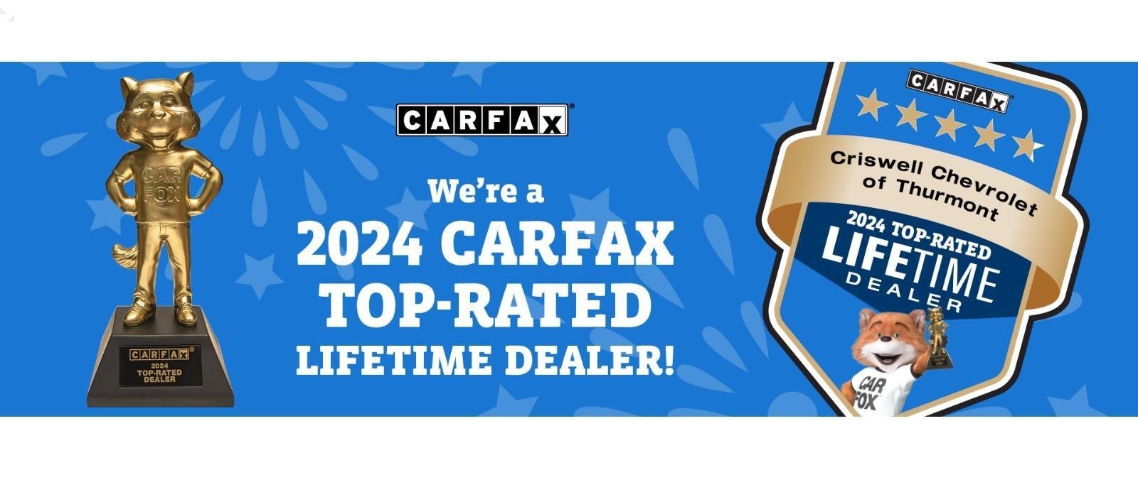 2024 Carfax Top-Rated at Criswell Chevrolet of Thurmont in Thurmont MD